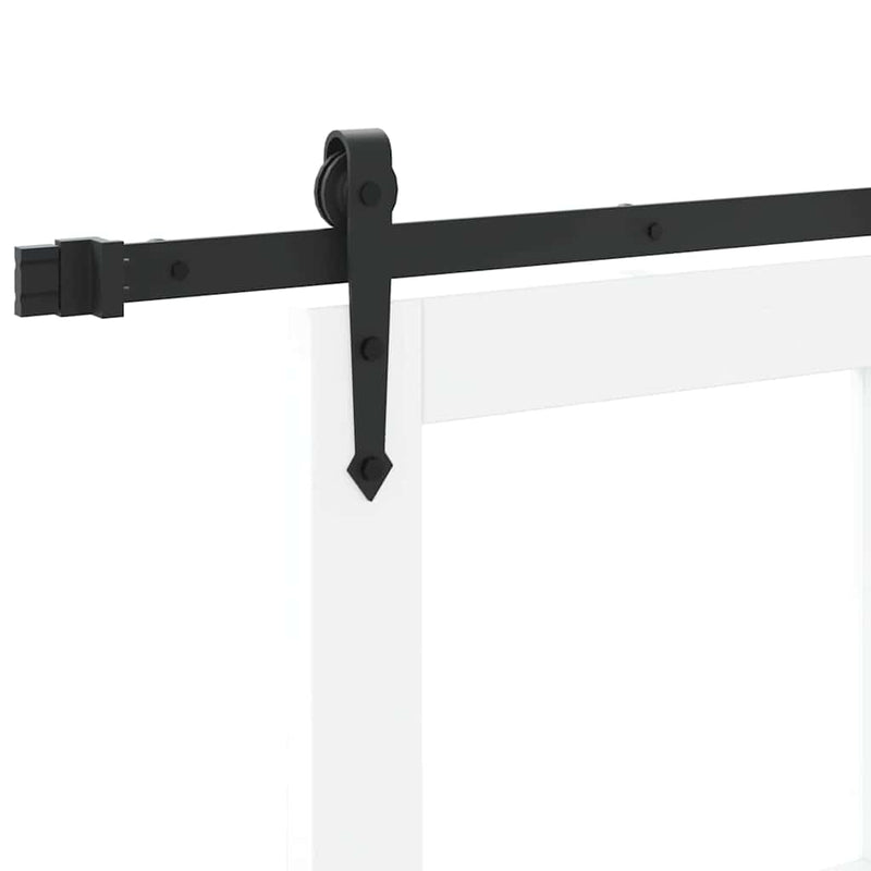 vidaXL Egyszerű Csúszó Ajtó Fehér 78 x 202 cm Fa és fém