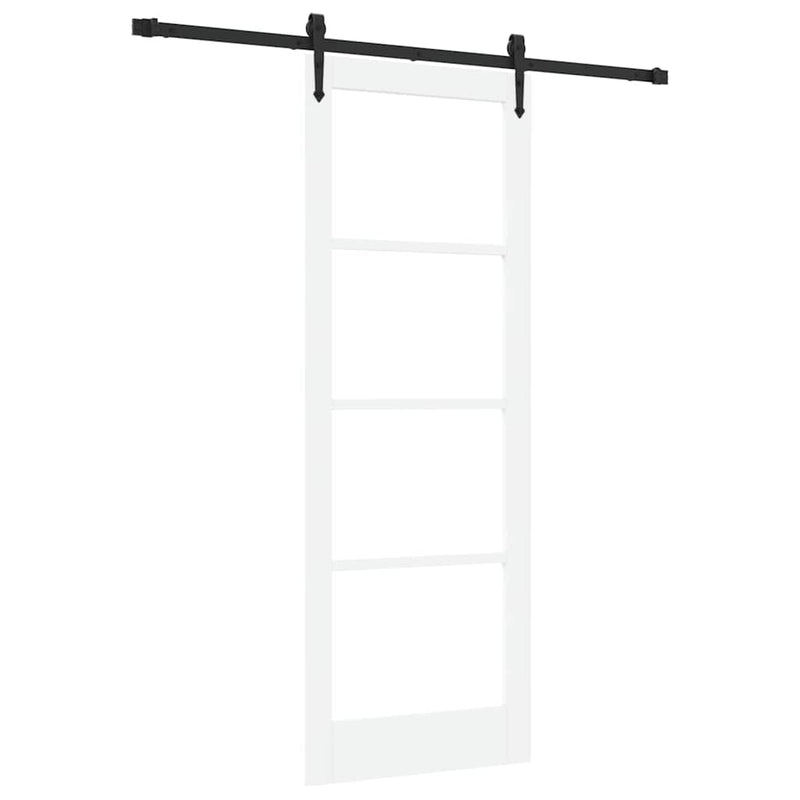 vidaXL Egyszerű Csúszó Ajtó Fehér 78 x 211 cm Fa és fém