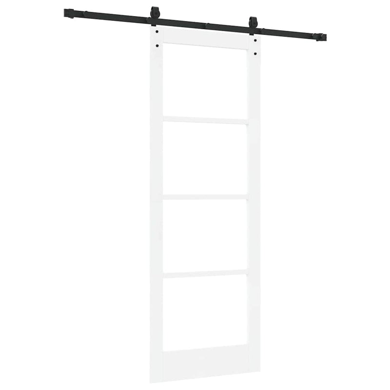 vidaXL Egyszerű Csúszó Ajtó Fehér 78 x 211 cm Fa és fém