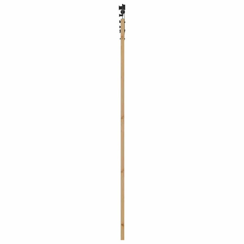 vidaXL Egyszerű Csúszó Ajtó Barna 78 x 232 cm Fa és fém