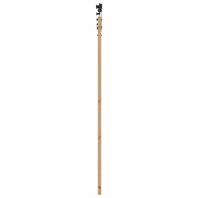 vidaXL Egyszerű Csúszó Ajtó Barna 83 x 202 cm Fa és fém