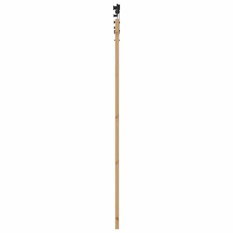 vidaXL Egyszerű Csúszó Ajtó Barna 83 x 211 cm Fa és fém
