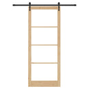 vidaXL Egyszerű Csúszó Ajtó Barna 83 x 232 cm Fa és fém