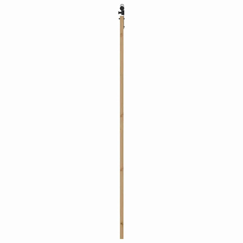 vidaXL Egyszerű Csúszó Ajtó Barna 83 x 232 cm Fa és fém