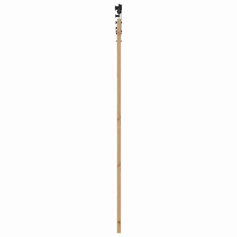 vidaXL Egyszerű Csúszó Ajtó Barna 86 x 211 cm Fa és fém