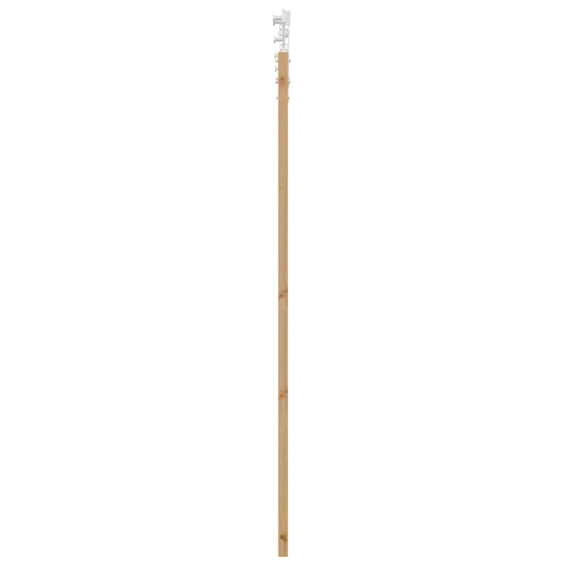 vidaXL Egyszerű Csúszó Ajtó Barna 61 x 198.5 cm Fa és fém