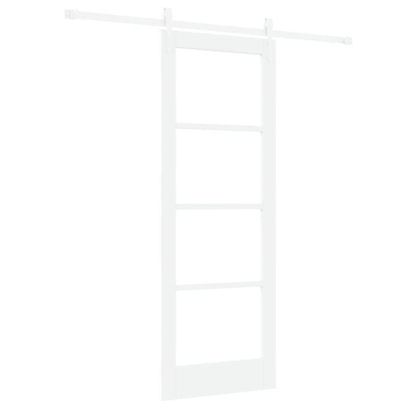 vidaXL Egyszerű Csúszó Ajtó Fehér 73.5 x 198.5 cm Fa és fém