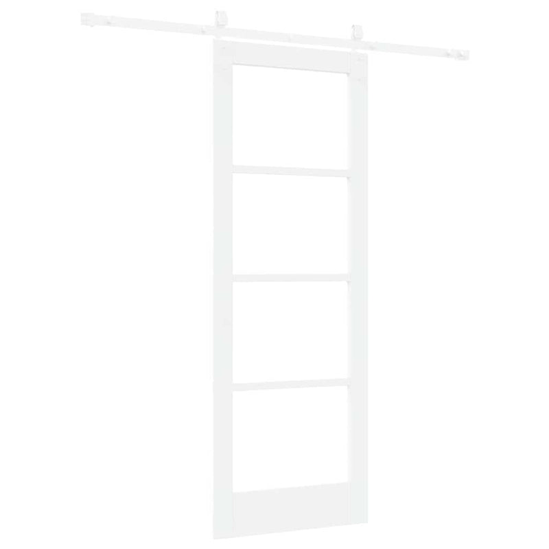 vidaXL Egyszerű Csúszó Ajtó Fehér 73.5 x 198.5 cm Fa és fém