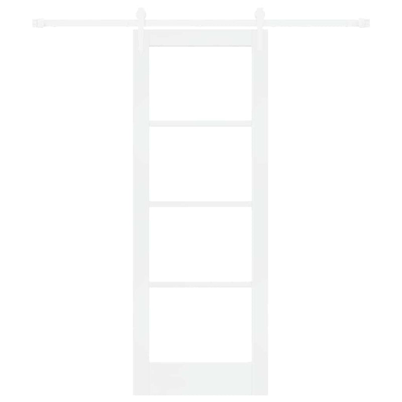 vidaXL Egyszerű Csúszó Ajtó Fehér 73.5 x 198.5 cm Fa és fém
