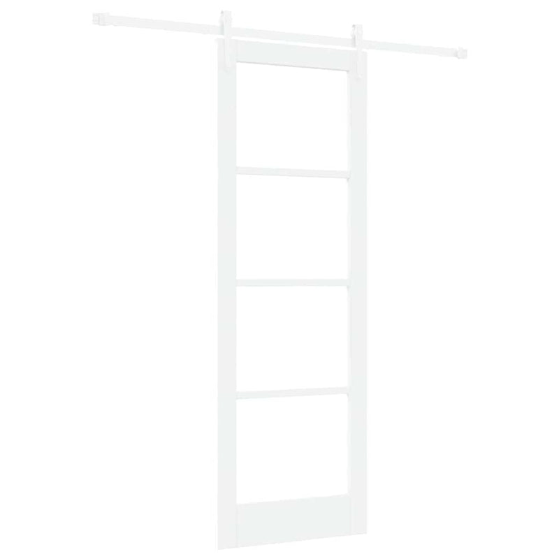 vidaXL Egyszerű Csúszó Ajtó Fehér 73.5 x 211 cm Fa és fém