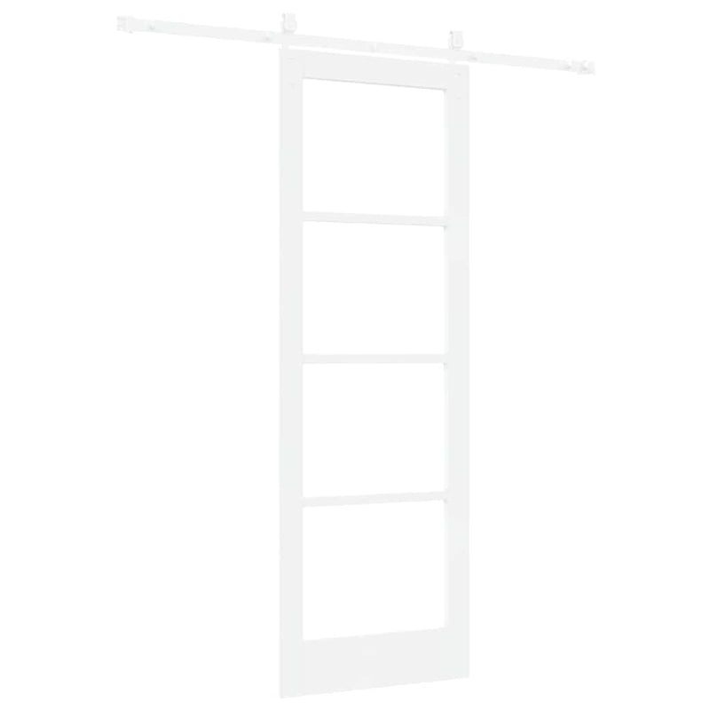vidaXL Egyszerű Csúszó Ajtó Fehér 73.5 x 211 cm Fa és fém