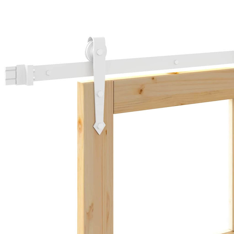 vidaXL Egyszerű Csúszó Ajtó Barna 78 x 202 cm Fa és fém