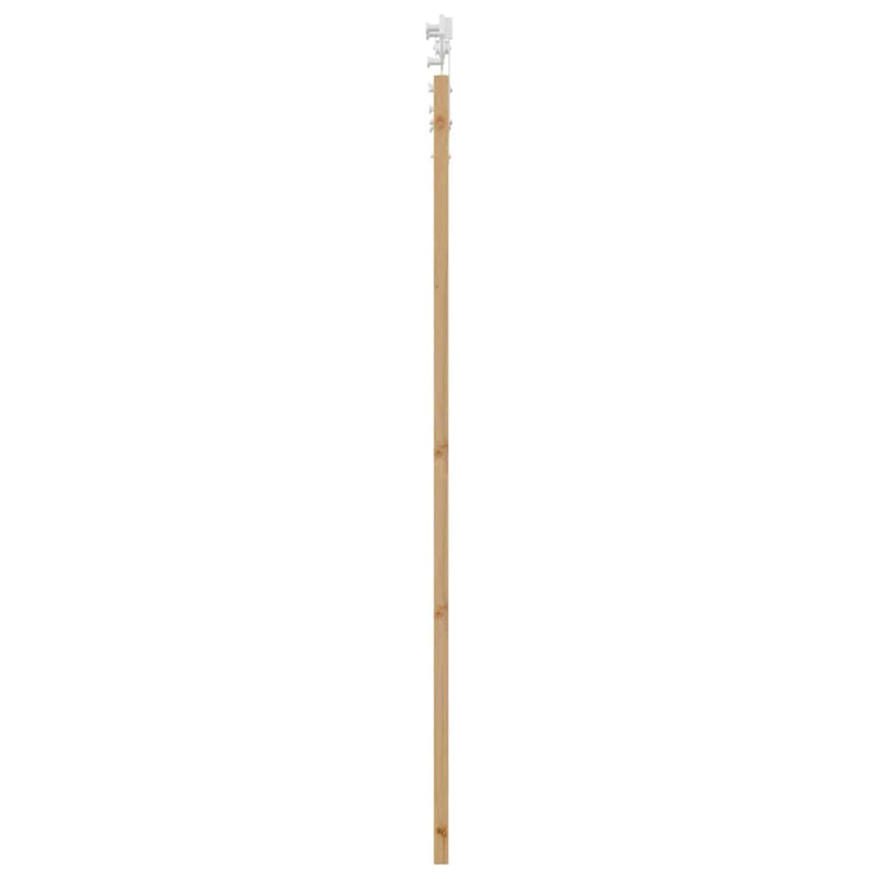 vidaXL Egyszerű Csúszó Ajtó Barna 78 x 202 cm Fa és fém