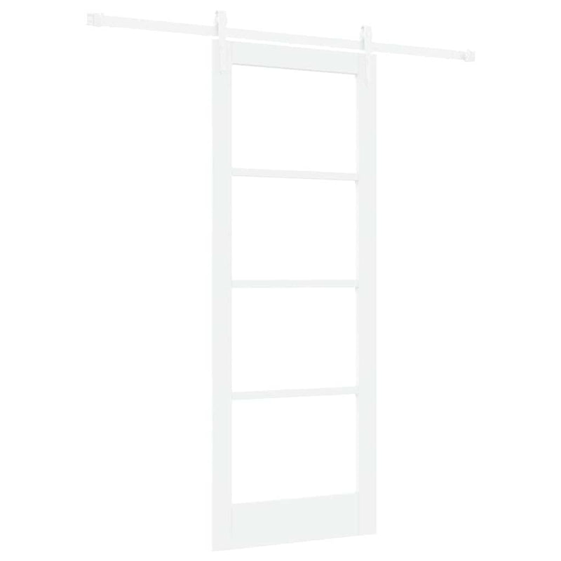 vidaXL Egyszerű Csúszó Ajtó Fehér 78 x 202 cm Fa és fém
