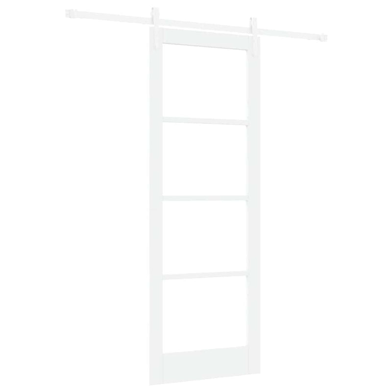 vidaXL Egyszerű Csúszó Ajtó Fehér 78 x 211 cm Fa és fém