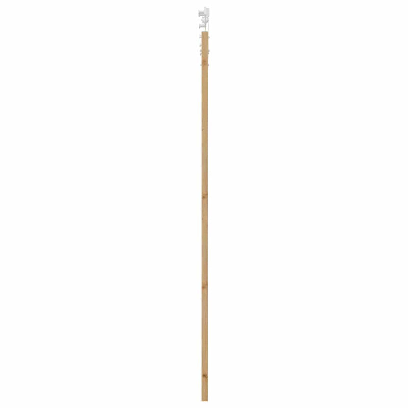 vidaXL Egyszerű Csúszó Ajtó Barna 78 x 232 cm Fa és fém