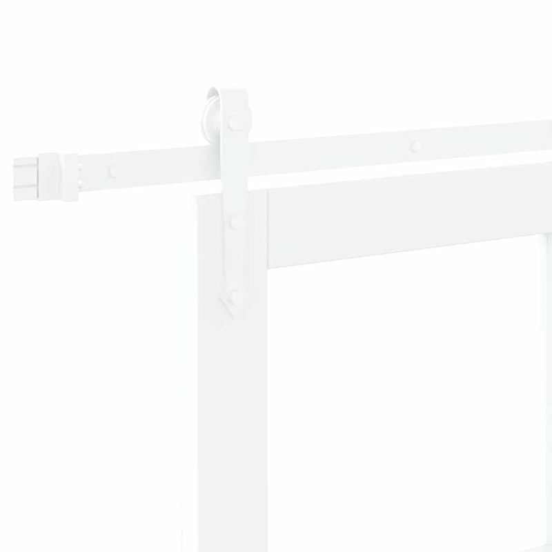 vidaXL Egyszerű Csúszó Ajtó Fehér 78 x 232 cm Fa és fém