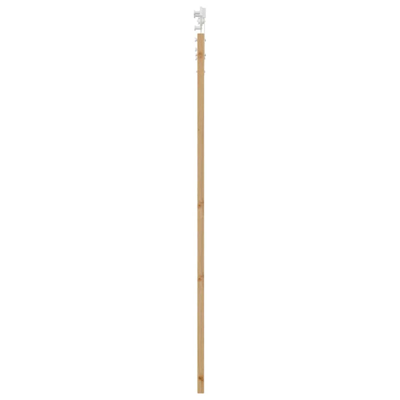 vidaXL Egyszerű Csúszó Ajtó Barna 83 x 202 cm Fa és fém