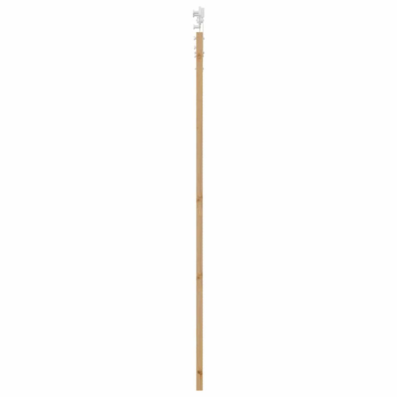 vidaXL Egyszerű Csúszó Ajtó Barna 83 x 211 cm Fa és fém