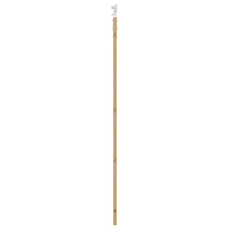 vidaXL Egyszerű Csúszó Ajtó Barna 83 x 232 cm Fa és fém