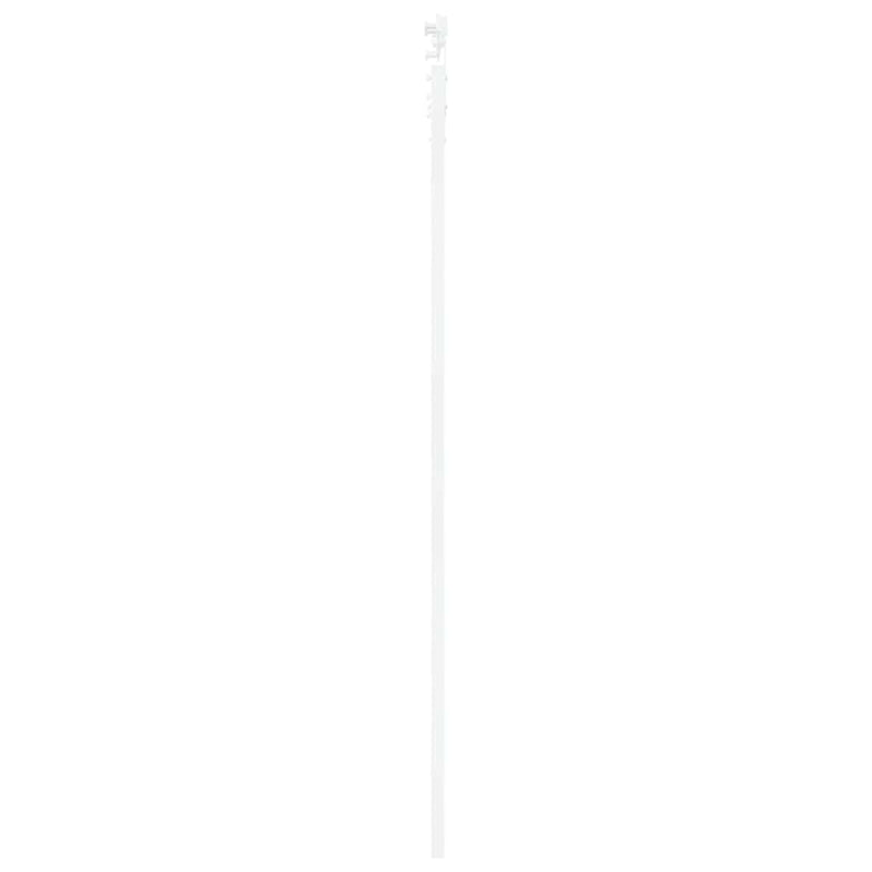 vidaXL Egyszerű Csúszó Ajtó Fehér 83 x 232 cm Fa és fém