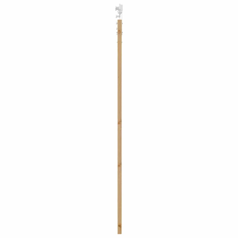 vidaXL Egyszerű Csúszó Ajtó Barna 86 x 198.5 cm Fa és fém
