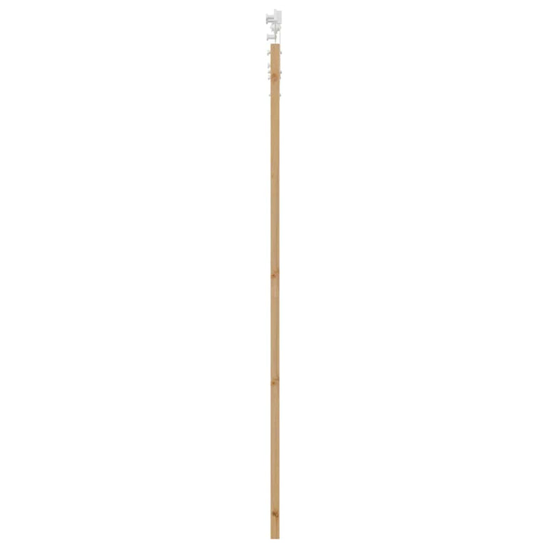 vidaXL Egyszerű Csúszó Ajtó Barna 86 x 211 cm Fa és fém