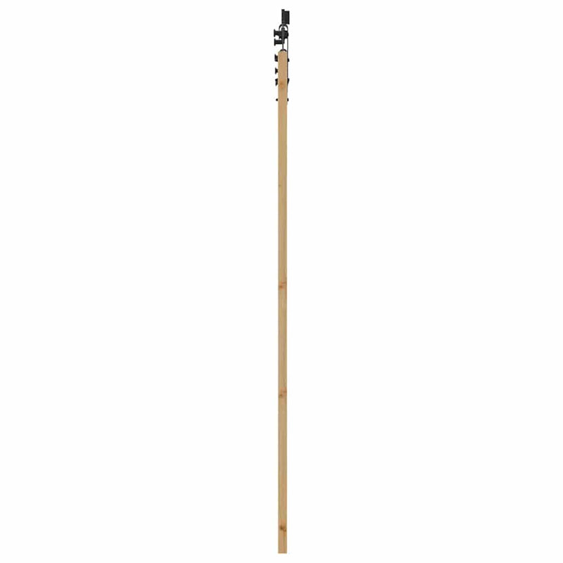 vidaXL Egyszerű Csúszó Ajtó Barna 73.5 x 211 cm Fa és fém