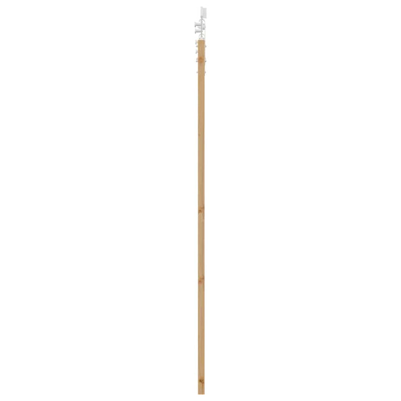 vidaXL Egyszerű Csúszó Ajtó Barna 61 x 198.5 cm Fa és fém