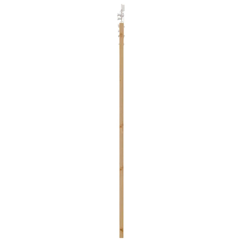 vidaXL Egyszerű Csúszó Ajtó Barna 73.5 x 198.5 cm Fa és fém