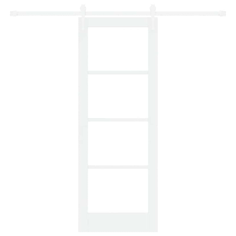 vidaXL Egyszerű Csúszó Ajtó Fehér 73.5 x 198.5 cm Fa és fém