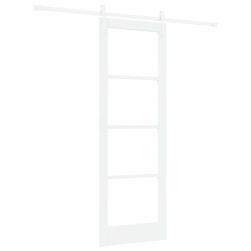 vidaXL Egyszerű Csúszó Ajtó Fehér 73.5 x 211 cm Fa és fém