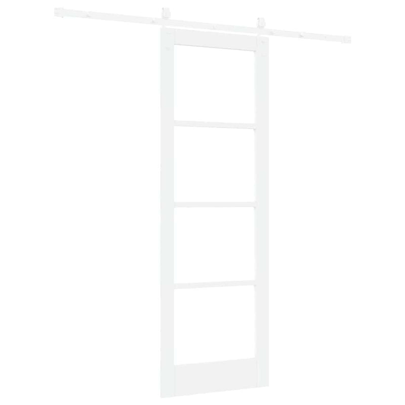 vidaXL Egyszerű Csúszó Ajtó Fehér 73.5 x 211 cm Fa és fém