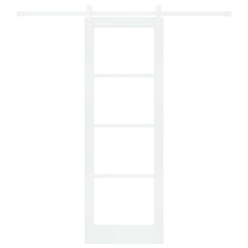 vidaXL Egyszerű Csúszó Ajtó Fehér 73.5 x 211 cm Fa és fém
