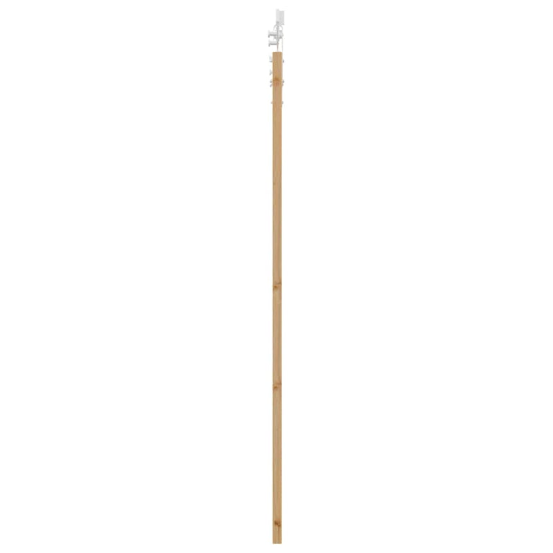 vidaXL Egyszerű Csúszó Ajtó Barna 78 x 202 cm Fa és fém