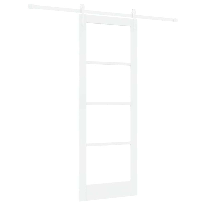 vidaXL Egyszerű Csúszó Ajtó Fehér 78 x 211 cm Fa és fém
