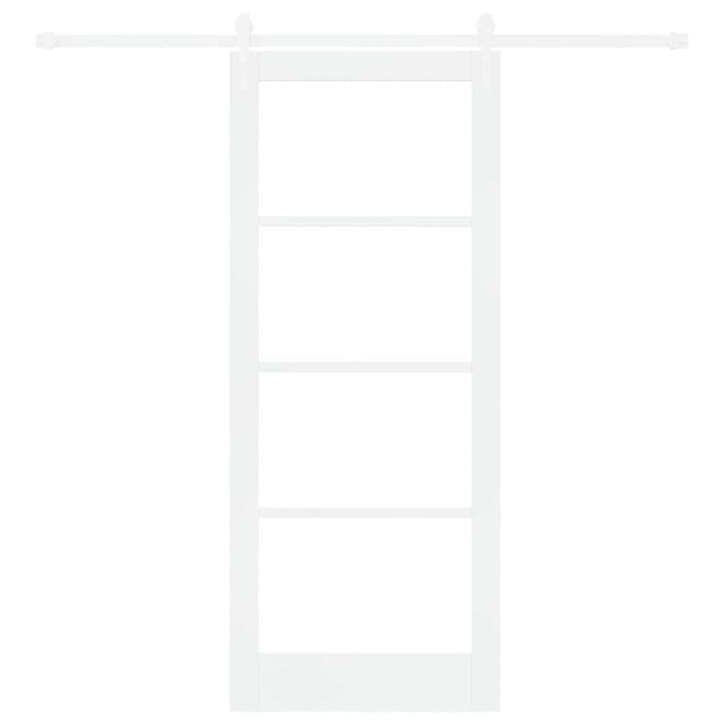vidaXL Egyszerű Csúszó Ajtó Fehér 83 x 202 cm Fa és fém