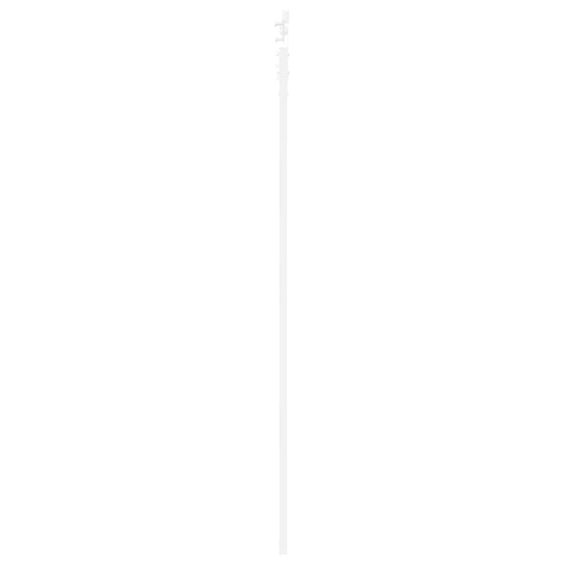 vidaXL Egyszerű Csúszó Ajtó Fehér 83 x 232 cm Fa és fém