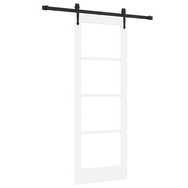 vidaXL Csúszóajtó ORKDAL Fehér 73.5 x 198.5 cm Fa és fém