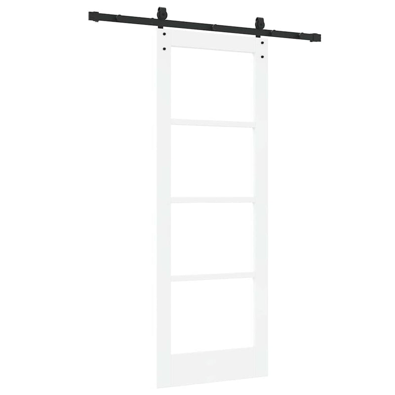 vidaXL Csúszóajtó ORKDAL Fehér 73.5 x 198.5 cm Fa és fém