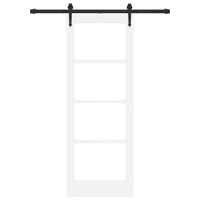 vidaXL Csúszóajtó ORKDAL Fehér 73.5 x 198.5 cm Fa és fém