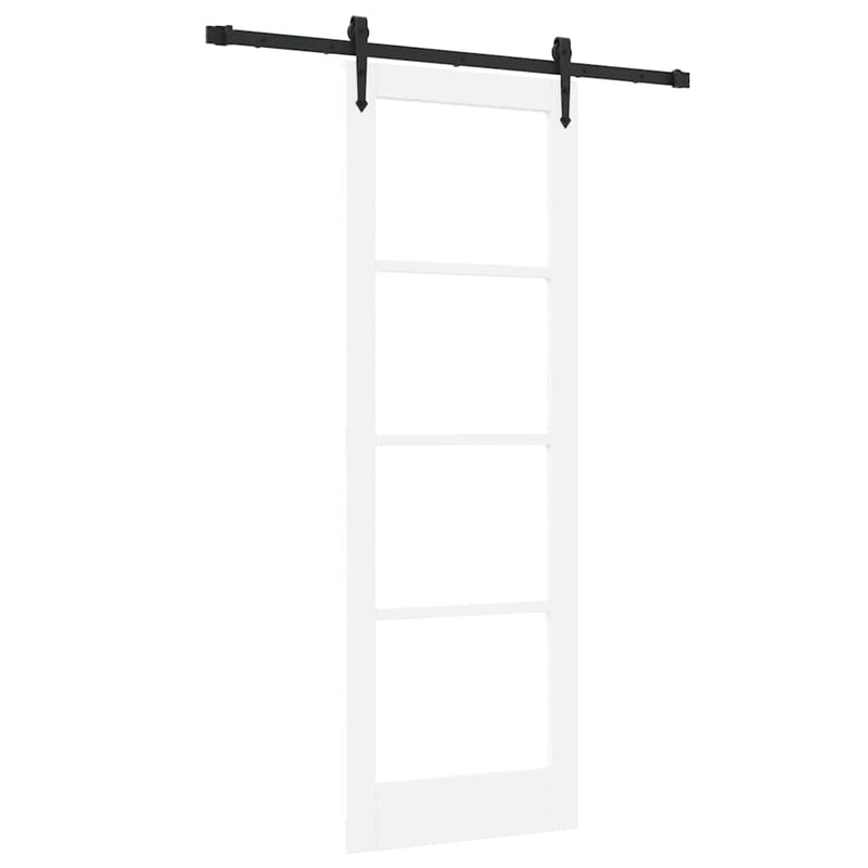 vidaXL Csúszóajtó ORKDAL Fehér 73.5 x 211 cm Fa és fém