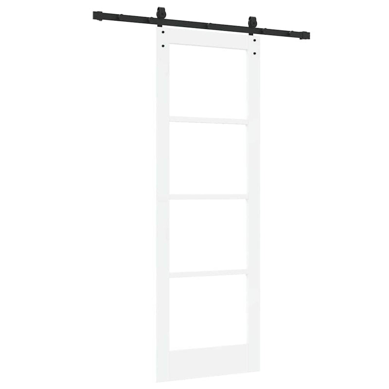 vidaXL Csúszóajtó ORKDAL Fehér 73.5 x 211 cm Fa és fém