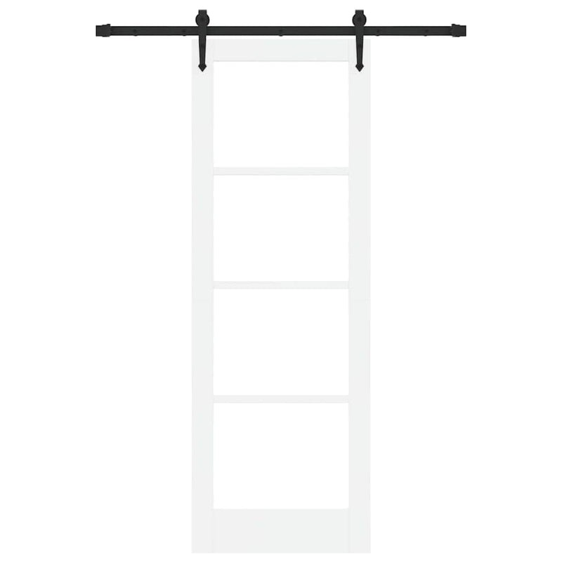 vidaXL Csúszóajtó ORKDAL Fehér 73.5 x 211 cm Fa és fém
