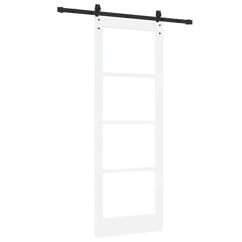 vidaXL Csúszóajtó ORKDAL Fehér 78 x 211 cm Fa és fém