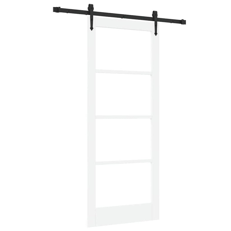 vidaXL Csúszóajtó ORKDAL Fehér 83 x 202 cm Fa és fém