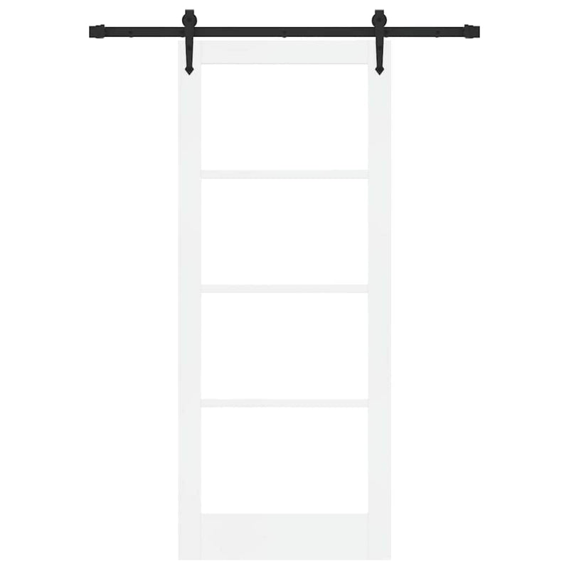 vidaXL Csúszóajtó ORKDAL Fehér 83 x 202 cm Fa és fém