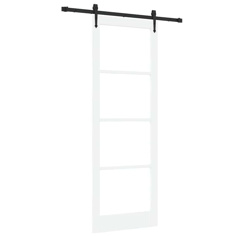 vidaXL Csúszóajtó ORKDAL Fehér 83 x 232 cm Fa és fém