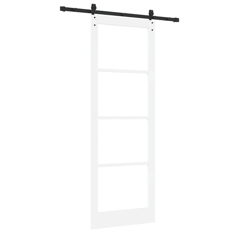vidaXL Csúszóajtó ORKDAL Fehér 83 x 232 cm Fa és fém