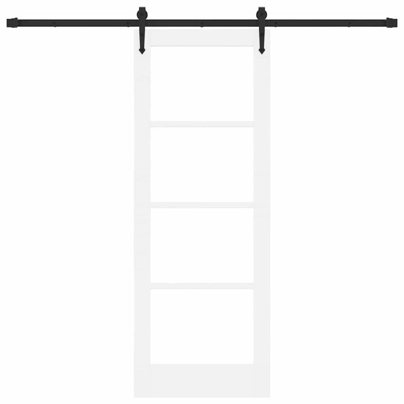 vidaXL Csúszóajtó ORKDAL Fehér 73.5 x 198.5 cm Fa és fém